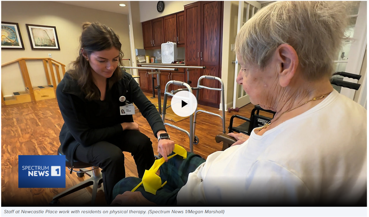 Newcastle Place health center team members have a positive impact on senior living residents in Mequon, Wisconsin.