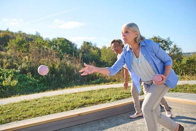 Resident or team member benefiting from a program.